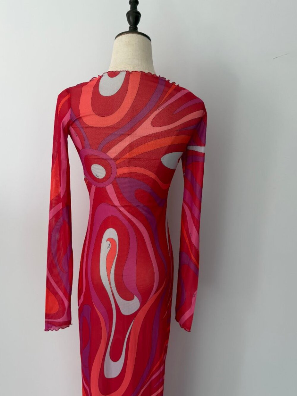 Pucci Tulle Marmo Print Maxi Dress - Picture 10 of 12